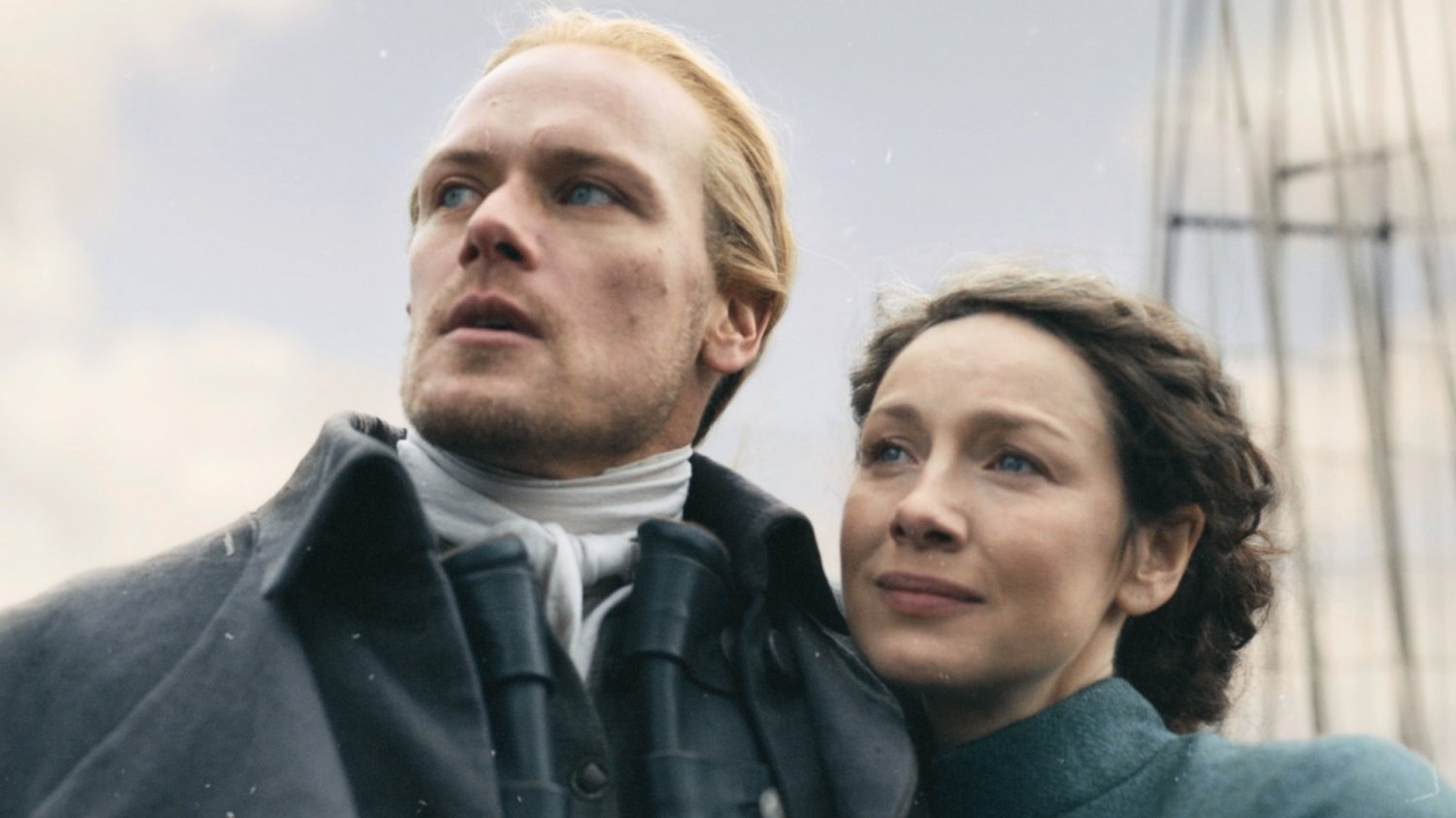 Sam Heughan i Caitriona Balfe w serialu "Outlander"