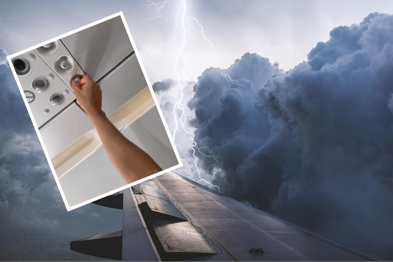 Turbulencje na pokładzie samolotu często są efektem panującej na zewnątrz burzy