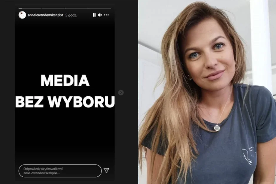 Anna Lewandowska wsparła protest mediów.