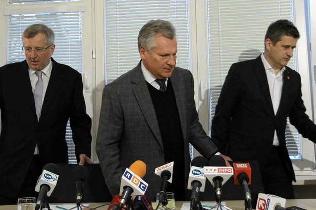 Marek Siwiec, Aleksander Kwaśniewski i Janusz Palikot