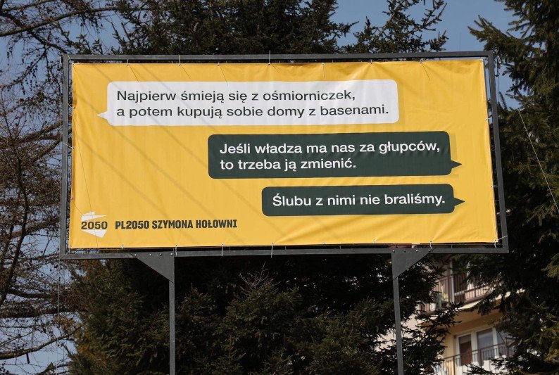 Ruszyła nowa akcja billboardowa Hołowni. "Dla zmęczonych PiS-em wyborców".