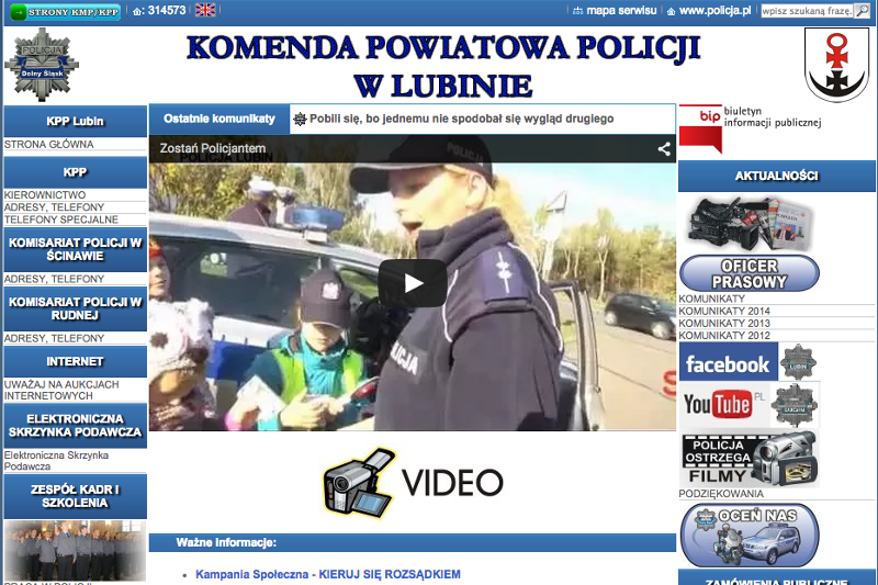 Lubińscy policjanci usunęli już Poradnik Policyjny Dla Kobiet ze swojej strony.