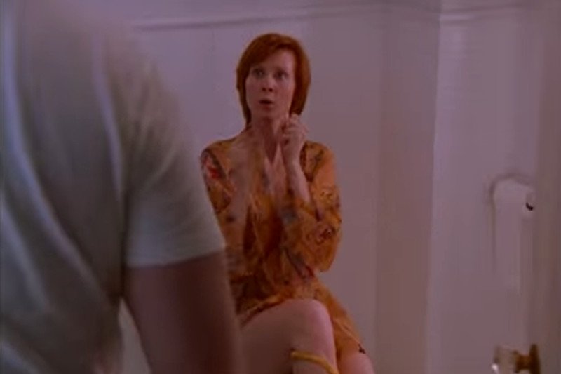 – Nie chcę chłopaka, który to robi. Poczekaj na swoją kolej, zamknij drzwi i rób, co masz zrobić – mówi Miranda w "Seksie w wielkim mieście".