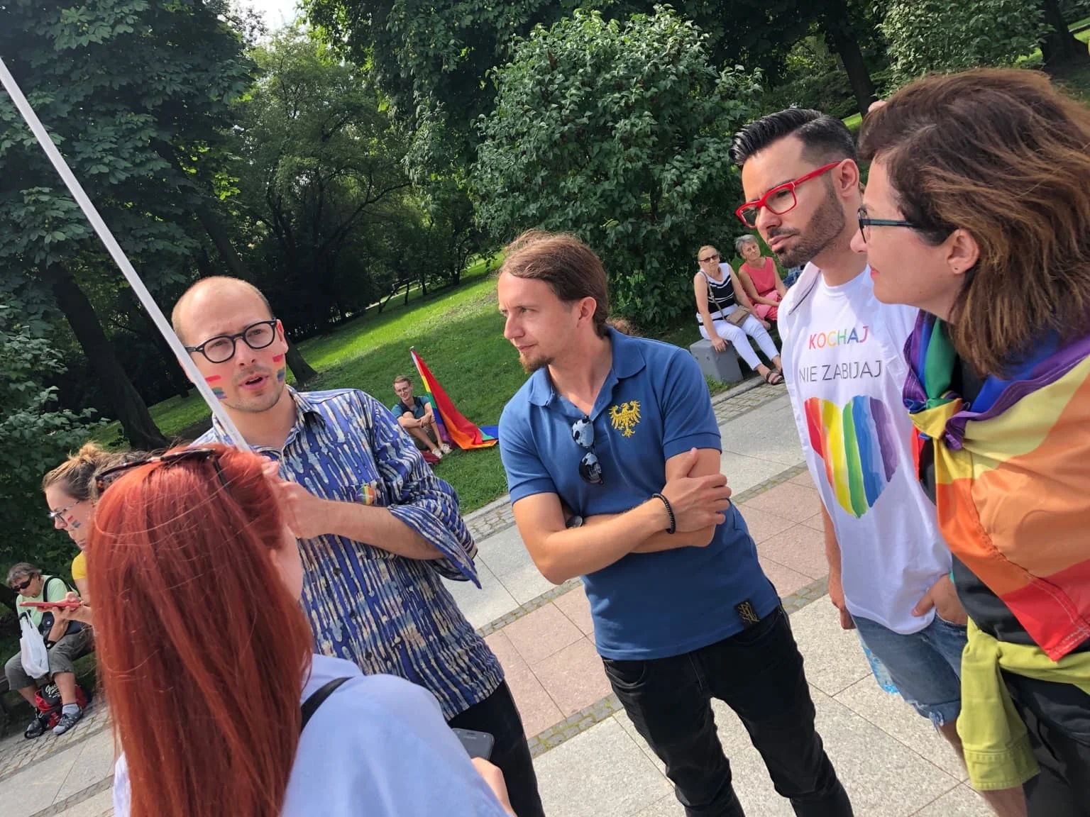 Na zdjęciu europoseł Łukasz Kohut oraz Damian Maliszewski. Fot-Maciej Kopiec