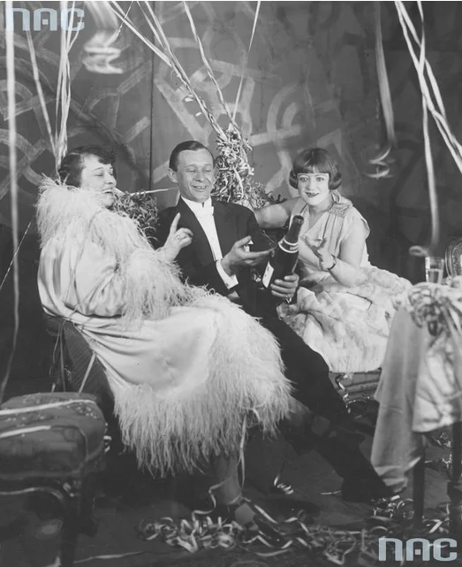 Zabawa sylwestrowa w Warszawie, 1926