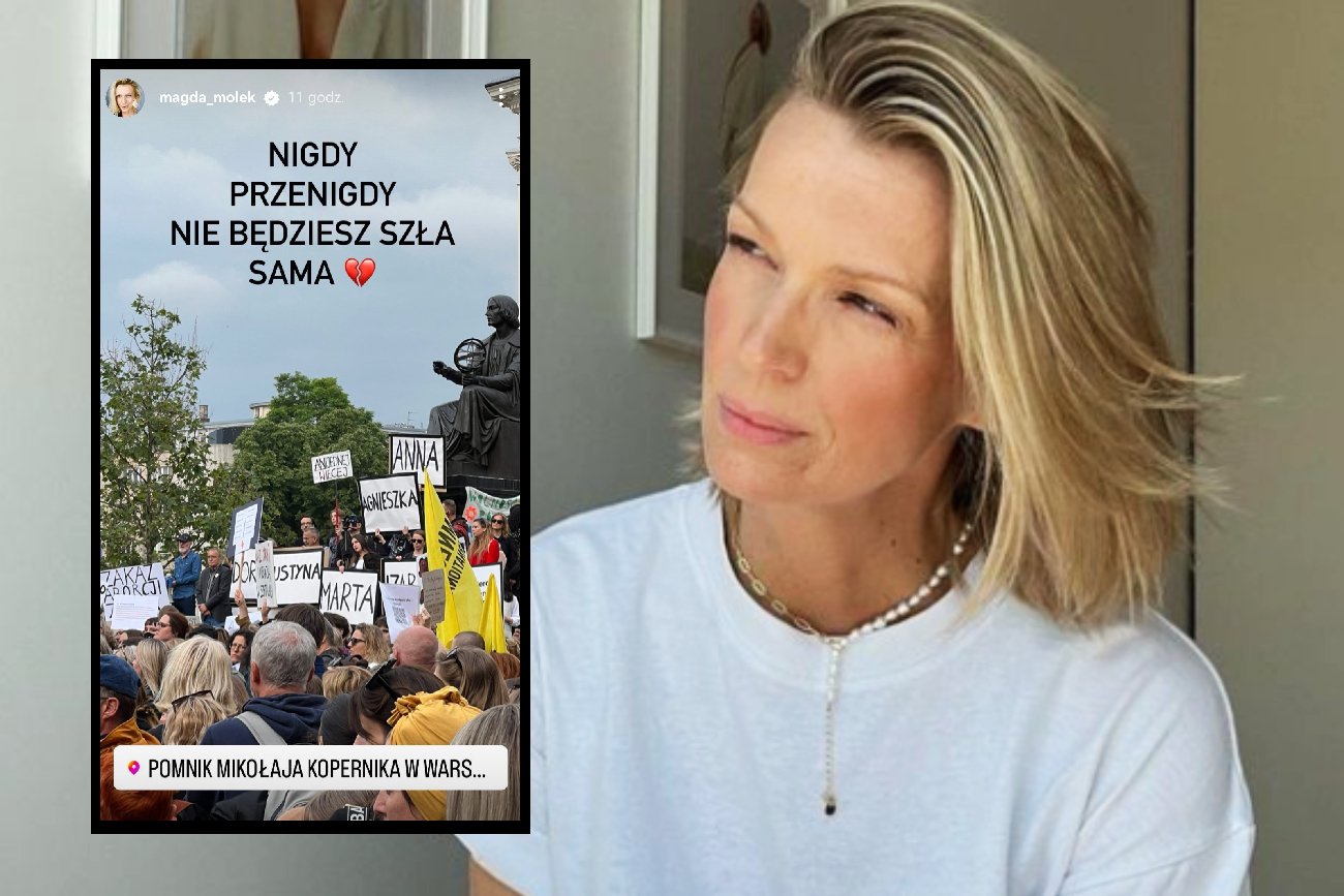 Magda Mołek na proteście Strajku Kobiet. Wrzuciła zdjęcia z Warszawy