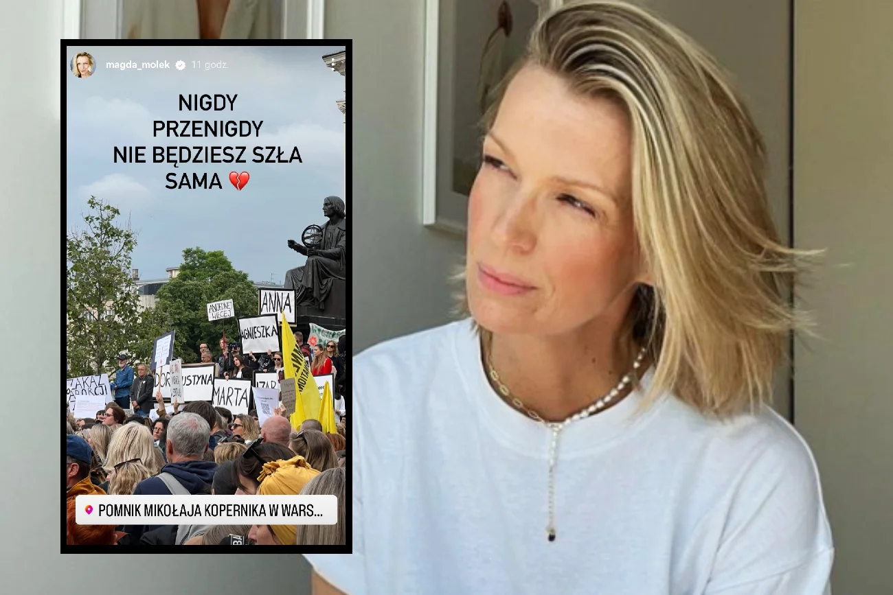Magda Mołek na proteście Strajku Kobiet. Wrzuciła zdjęcia z Warszawy