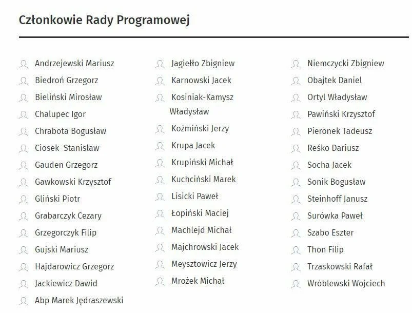 Tak wygląda obecny skład Rady Programowej krynickiego Forum.