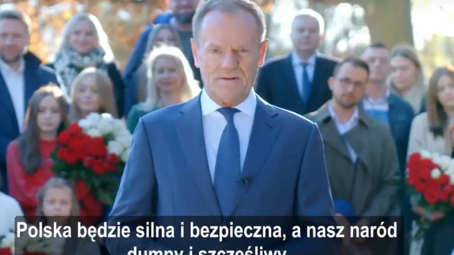 PO przygotowała 60-sekundowy spot z udziałem Donalda Tuska z okazji Święta Niepodległości