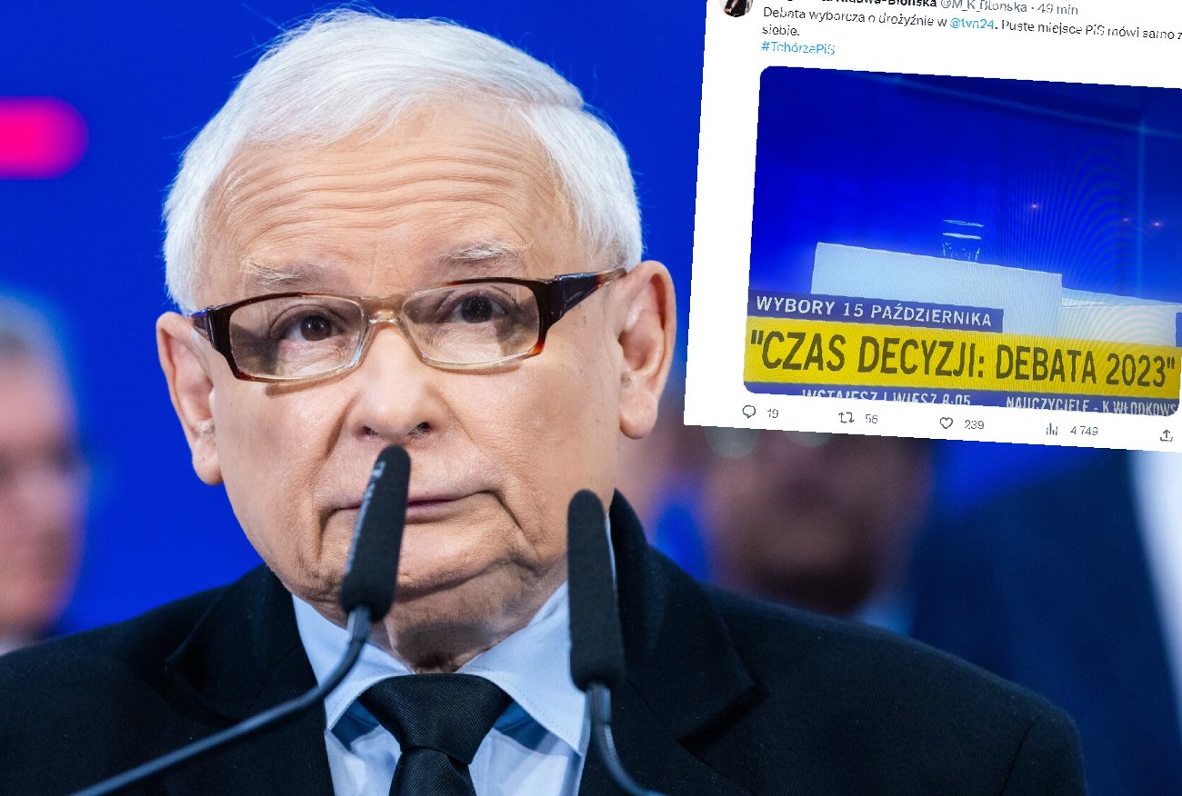 Wybory 2023. Debata w TVN24. Nikt z PiS nie przyszedł do studia.