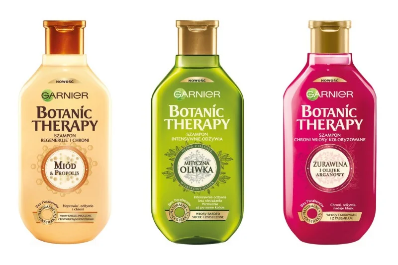 Szampony z serii Garnier Botanic Therapy korzystnie wpływają na wygląd i kondycje włosów