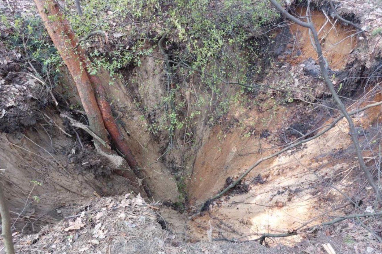 Nowe zapadlisko w Trzebini