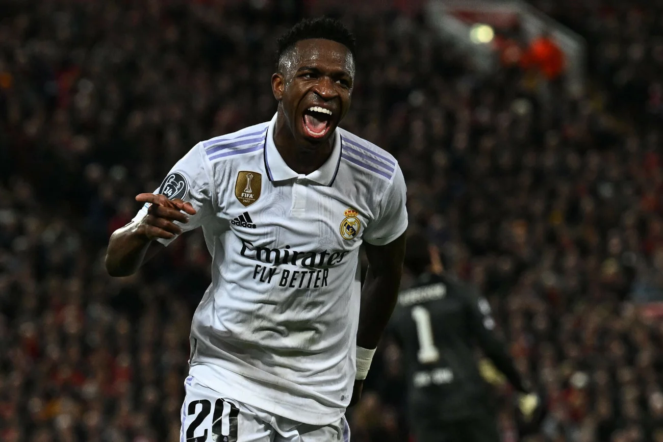 Vinicius Junior zdobył przeciwko Liverpoolowi dwa gole. Brazylijczyk był jednym z najważniejszych graczy Realu.