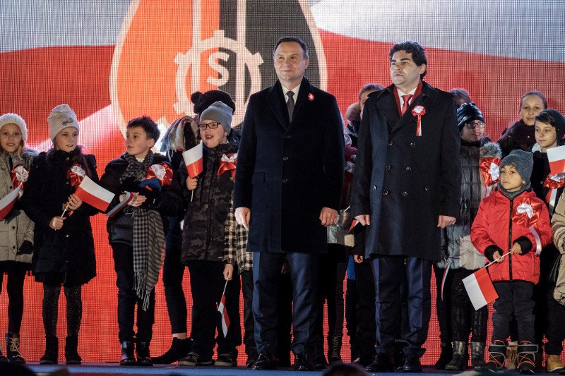 W Stalowej Woli lubi pokazywać się także prezydent Andrzej Duda. Miasto ma silny pisowski elektorat.