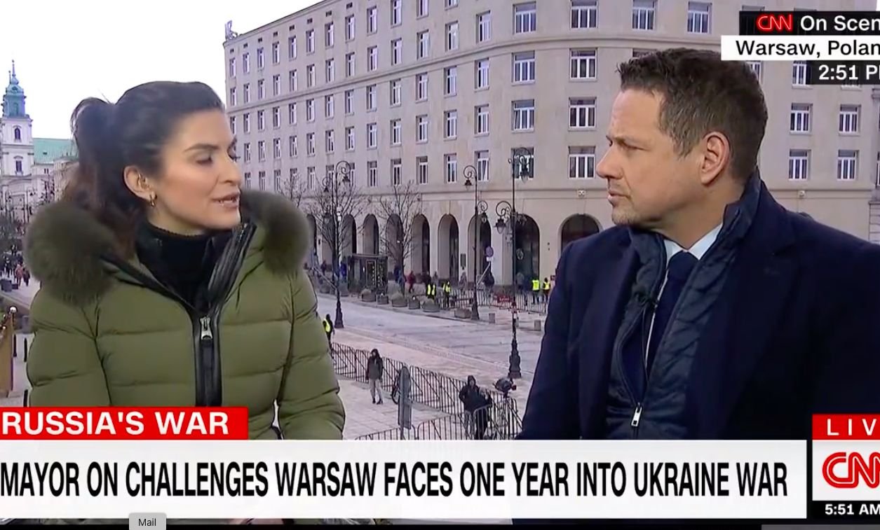 Rafał Trzaskowski w wywiadzie dla CNN.
