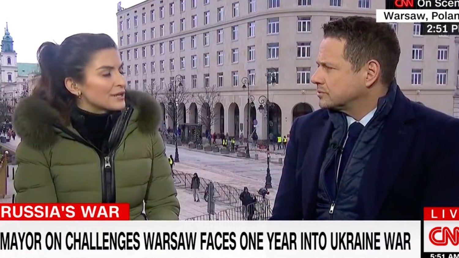 Rafał Trzaskowski w wywiadzie dla CNN.