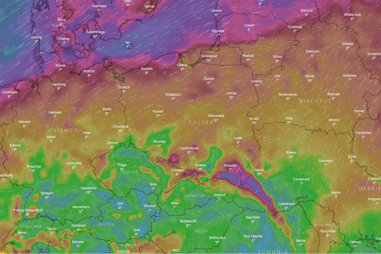 IMGW wydał ostrzeżenia przed silnym wiatrem. Mają obowiązywać do wtorku.