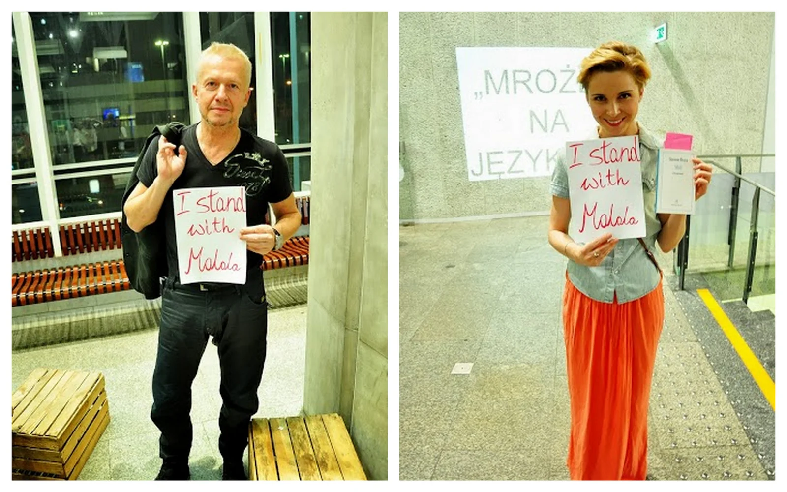 Anna Dziewit-Meller i Bogusław Linda dla kampanii "Dziewczynka z książką"
