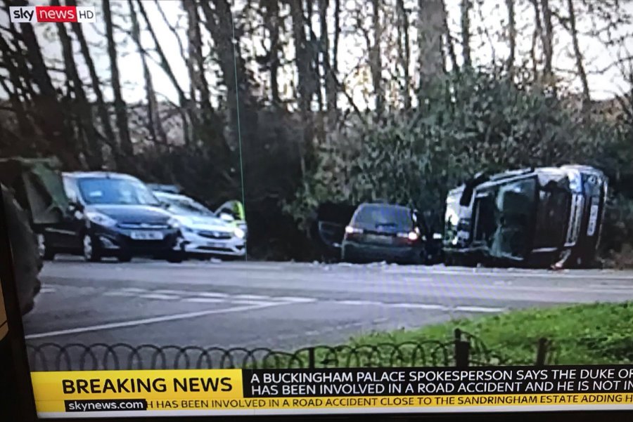 97-letni książę Filip miał wypadek samochodowy.