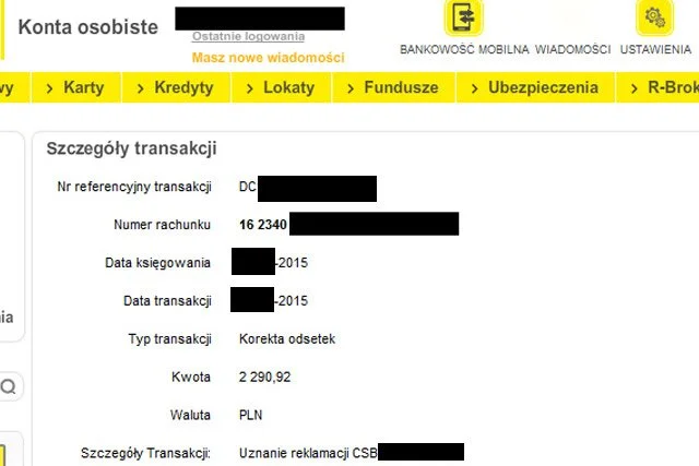 W ten sposób bank przyznał się, że zawyżał odsetki od kredytu