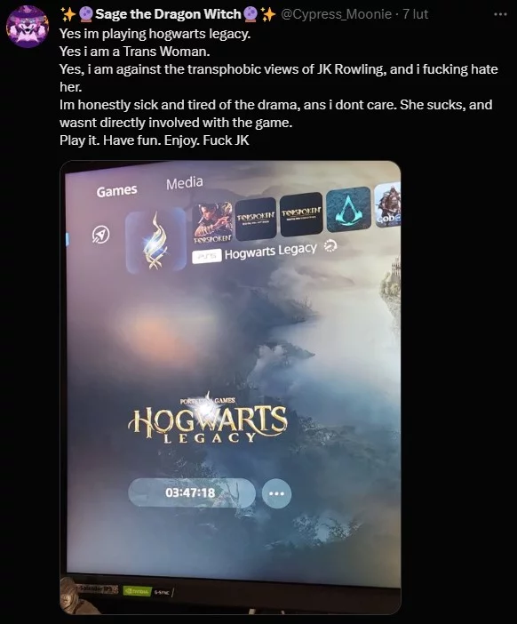 dziedzictwo hogwartu afera j k rowling transfobia o co chodzi