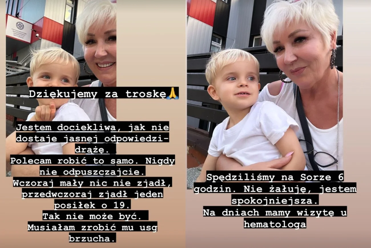 Syn Włodarczyk i Karasia trafił na SOR. Teraz czego go wizyta u hematologa