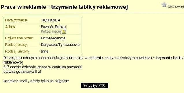 "Praca w reklamie".