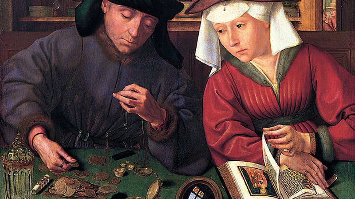 Quentin Metsys, Bankier z żoną, 1514, Luwr, Paryż.