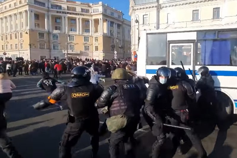 W Rosji zatrzymano tysiące demonstrantów.
