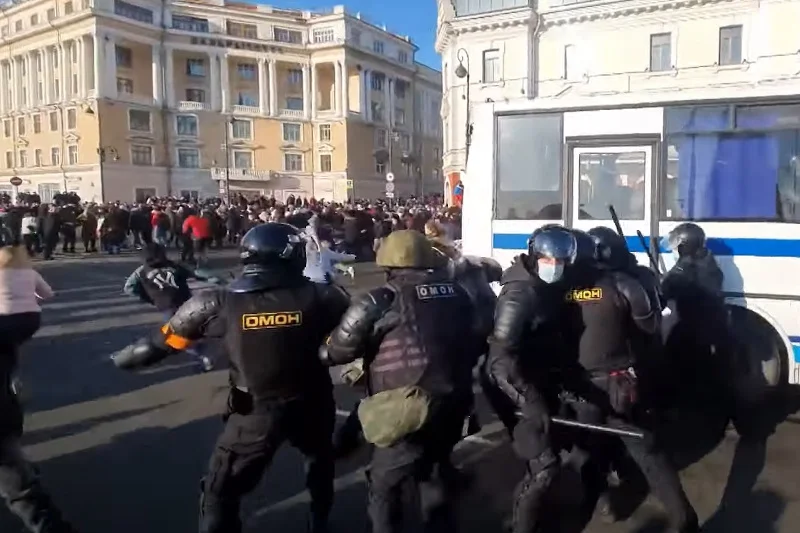 W Rosji zatrzymano tysiące demonstrantów.