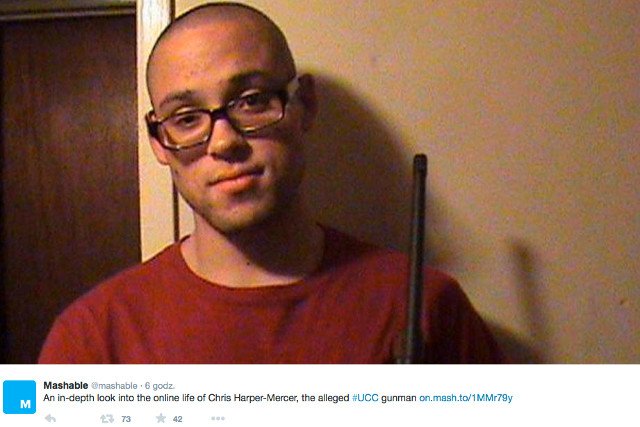 Chris Harper Mercer zamordował na terenie Umpqua Community College 10 osób. Szaleńca zabiła policja