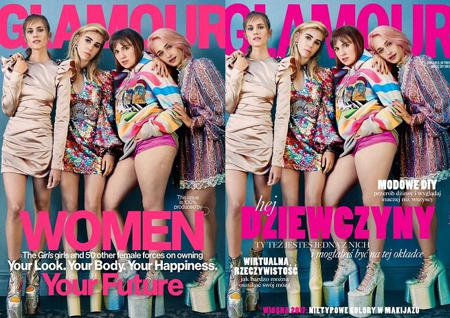 Wpadka polskiego "Glamour". Przeprasza za retusz nóg "Dziewczyn", którego nie w oryginale nie było