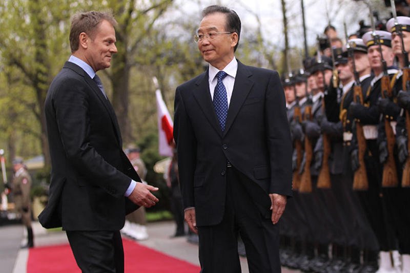 Premier Donald Tusk i premier Chin Wen Jiabao