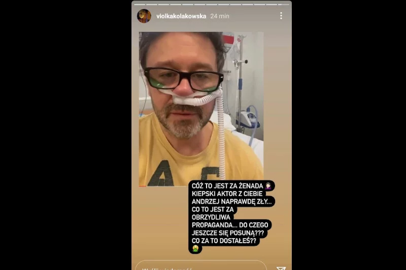 Viola Kołakowska skomentowała film Andrzeja Piasecznego ze szpitala.