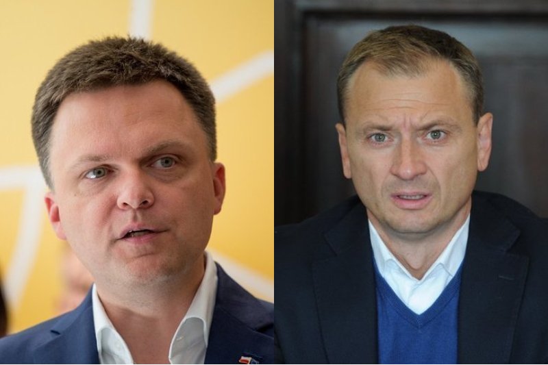 Szymon Hołownia i Sławomir Nitras spierają się ws. transferów z Koalicji Obywatelskiej do Polski 2050.