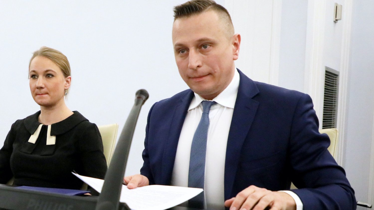 Senator Krzysztof Brejza i jego pełnomocniczka Dorota Brejza.