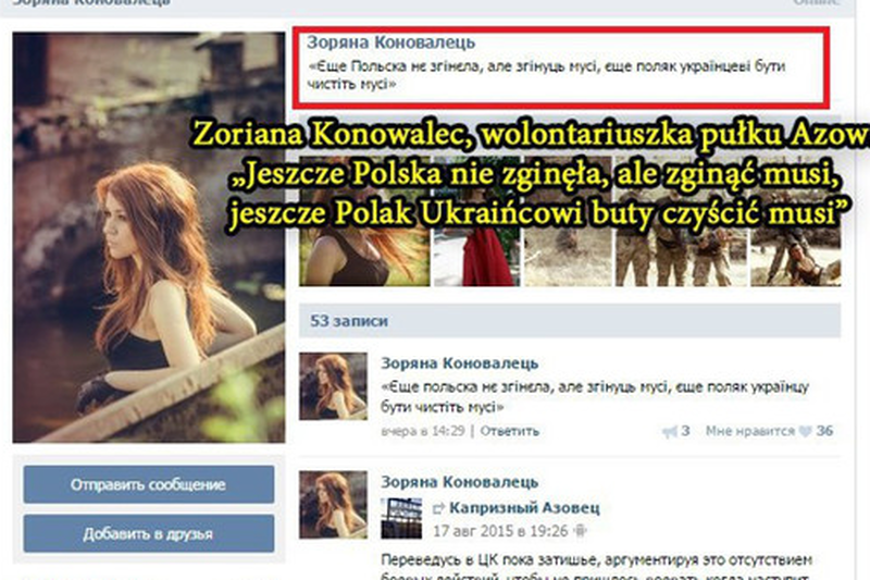Napisała że “polska Zginąć Musi A Polak Ukraińcowi Buty Czyścić