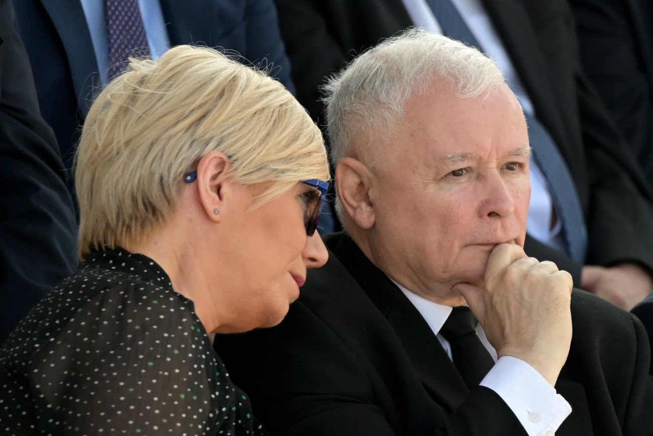 Prezes TK Julia Przyłębska i prezes PiS Jarosław Kaczyński.