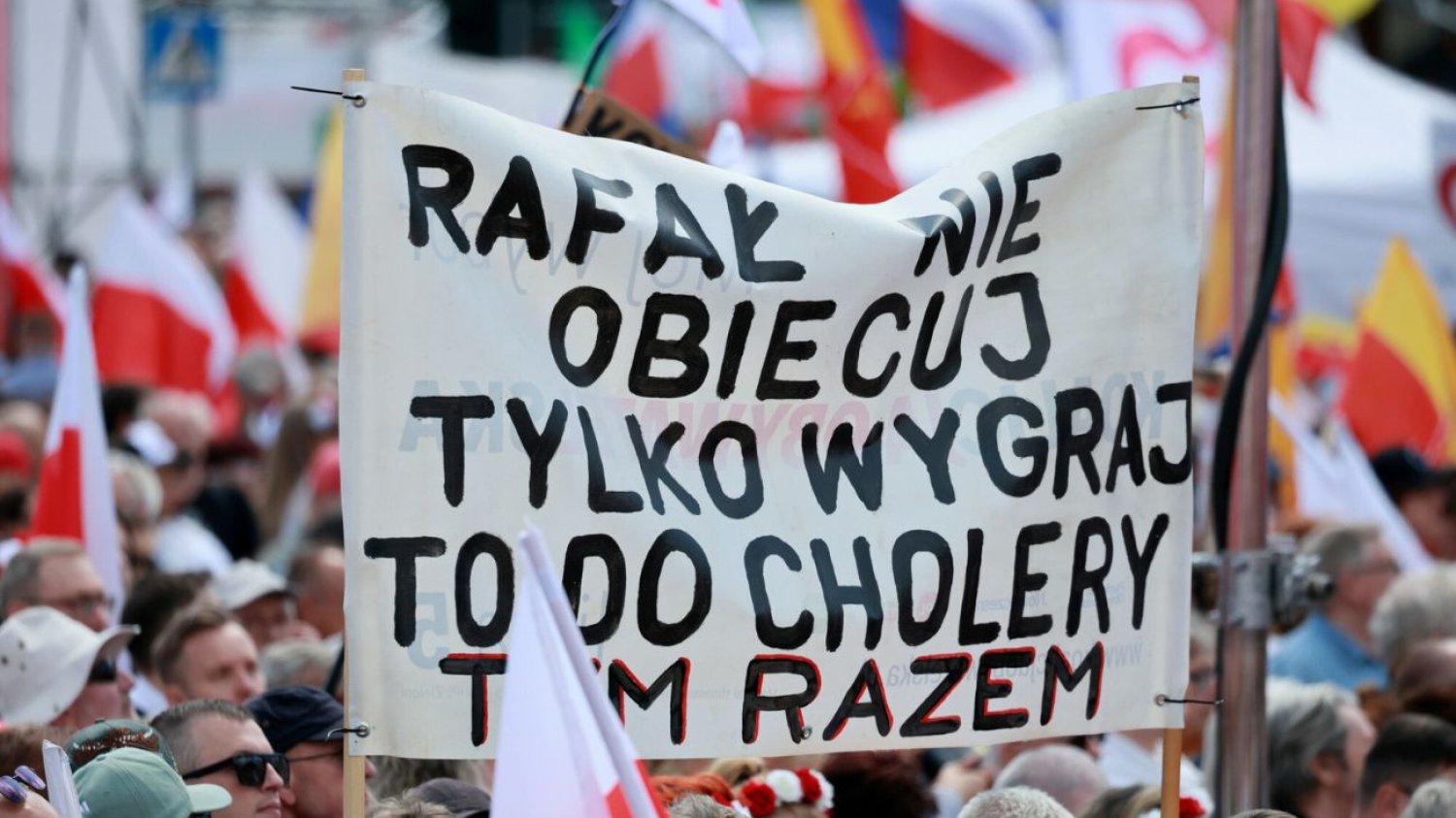 Marsz Trzaskowskiego Tłum na marszu Trzaskowskiego