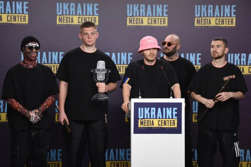 Członkowie ukraińskiego zespołu Kalush Orchestra