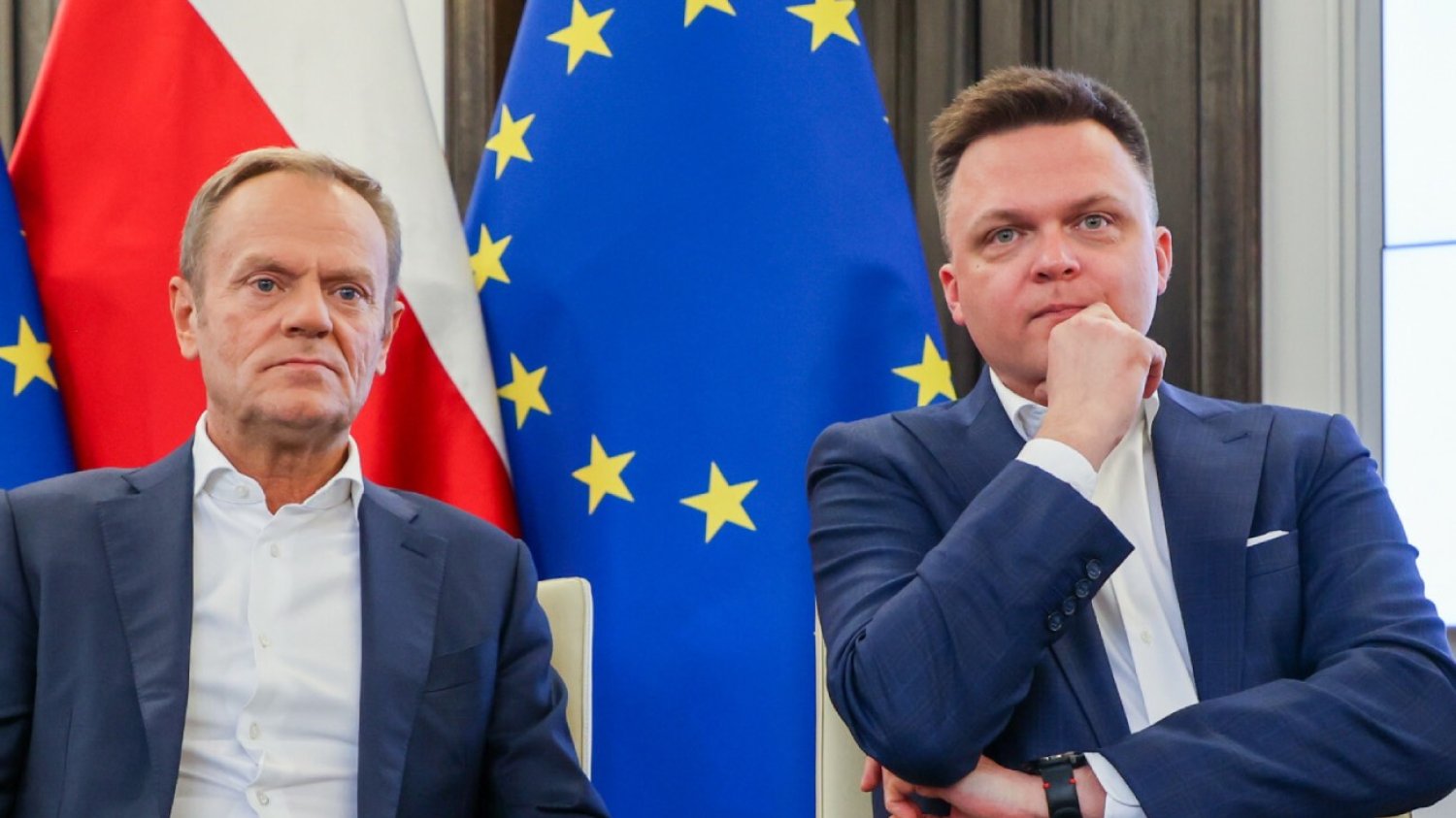Donald Tusk i Szymon Hołownia