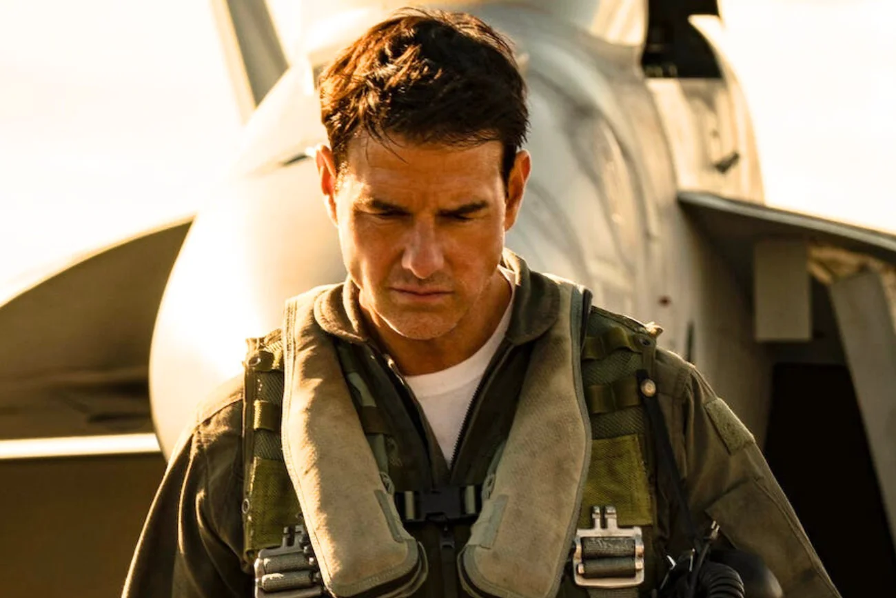 Tom Cruise w filmie "Top Gun: Maverick"