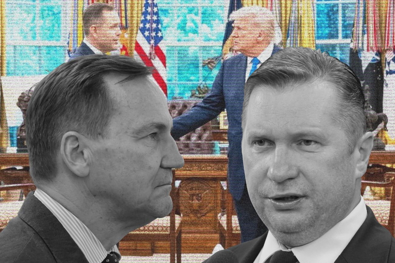 Czarnek zaczął "bronić" Nawrockiego. Poszło o USA i wypowiedź Sikorskiego