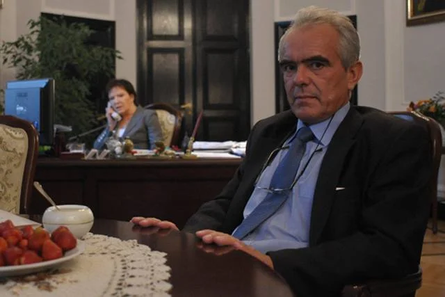 Rok 2009. Poseł PO Tadeusz Jarmuziewicz w towarzystwie ówczesnej minister zdrowia Ewy Kopacz