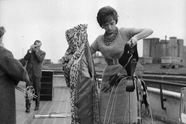 Sesja zdjęciowa na dachu Smyka, Warszawa