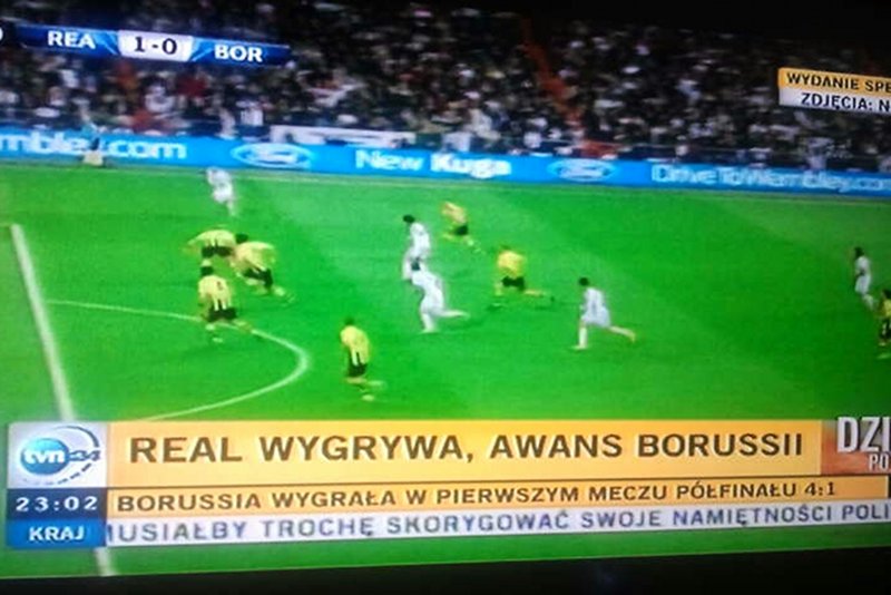 Real Madryt wygrał z Borussią 2:0. Polacy zagrają na Wembley