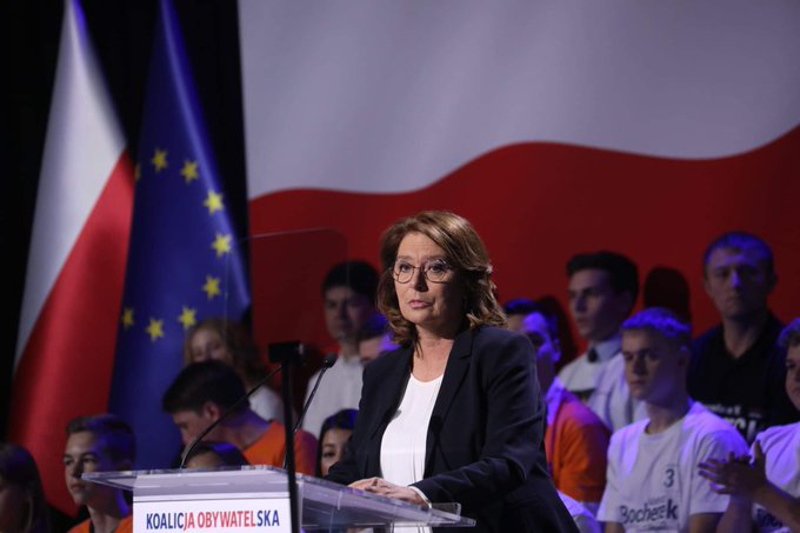 Kidawa-Błońska w trakcie konwencji KO w Sosnowcu dużo mówiła o pracy i zarobkach.