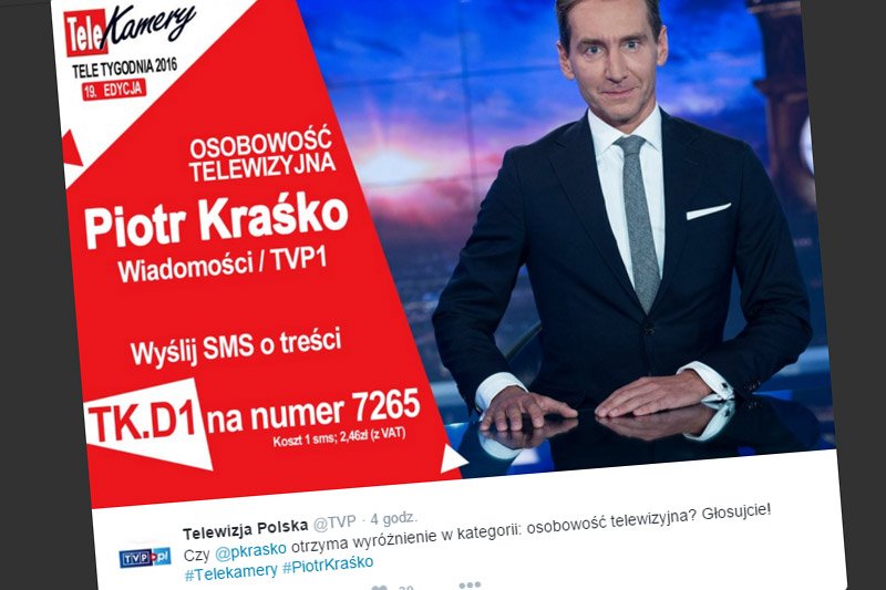TVP zmusiło Piotra Kraśkę do odejścia, ale teraz chce dla niego Telekamery...