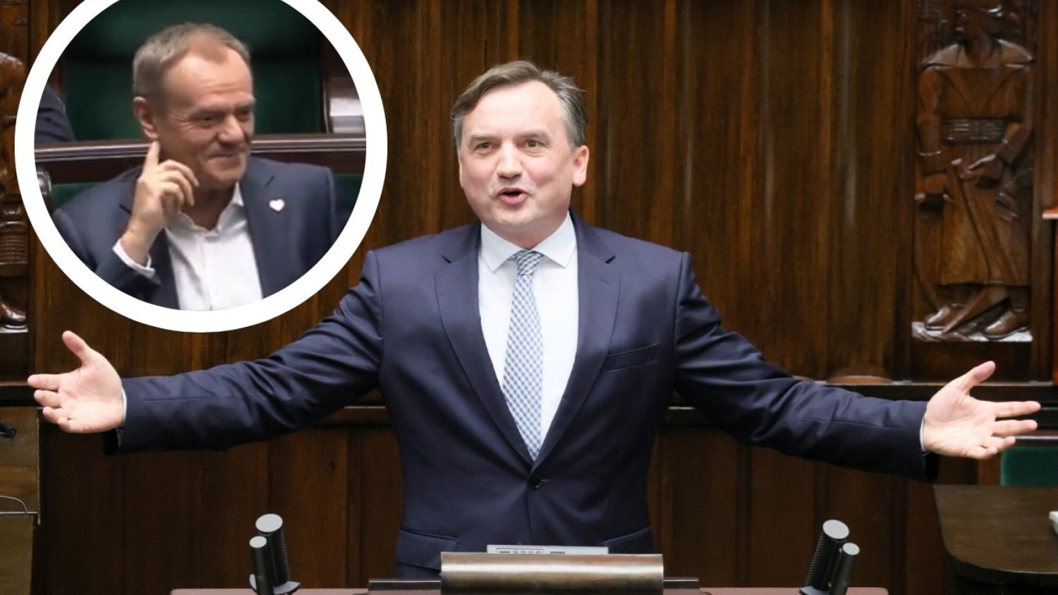 Donald Tusk zareagował na demoniczny śmiech Zbigniewa Ziobry