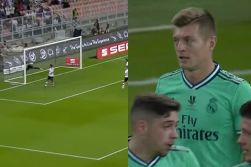 Toni Kroos strzelił gola bezpośrednio z rzutu rożnego.